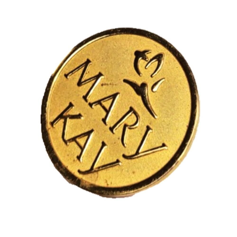 VTG Gold Tone Mary Kay Cosmetics Sales Pin Lapel Pinback Pin Milestone Award